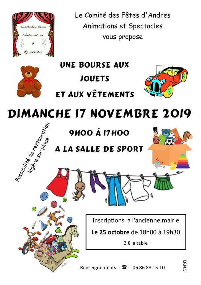 2019 Bourse aux joets et aux vêtements 650