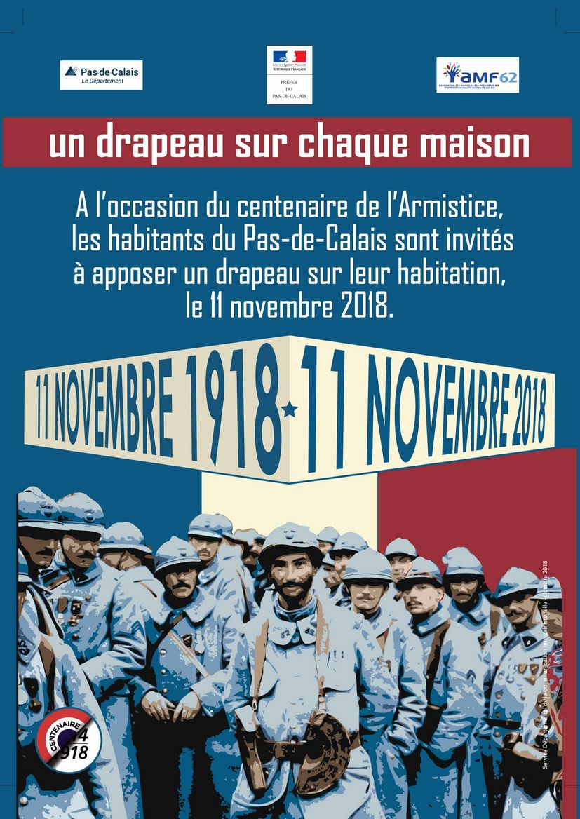 Drapeau pour le centenaire 1918 1 of 1