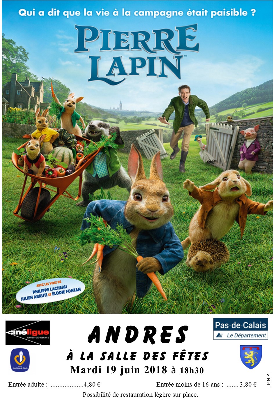 PIERRE LAPIN  Affiche ANDRES