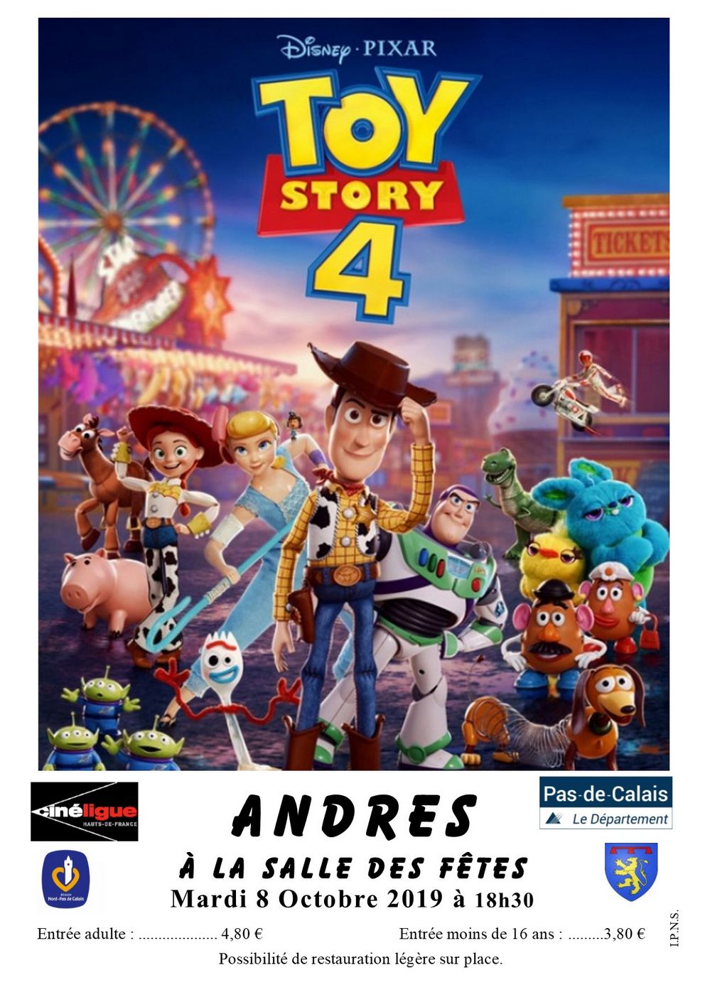 TOY STORY 4 Affiche ANDRES